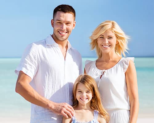 Happy Family Enjoying Time Together Outside Their Florida Home